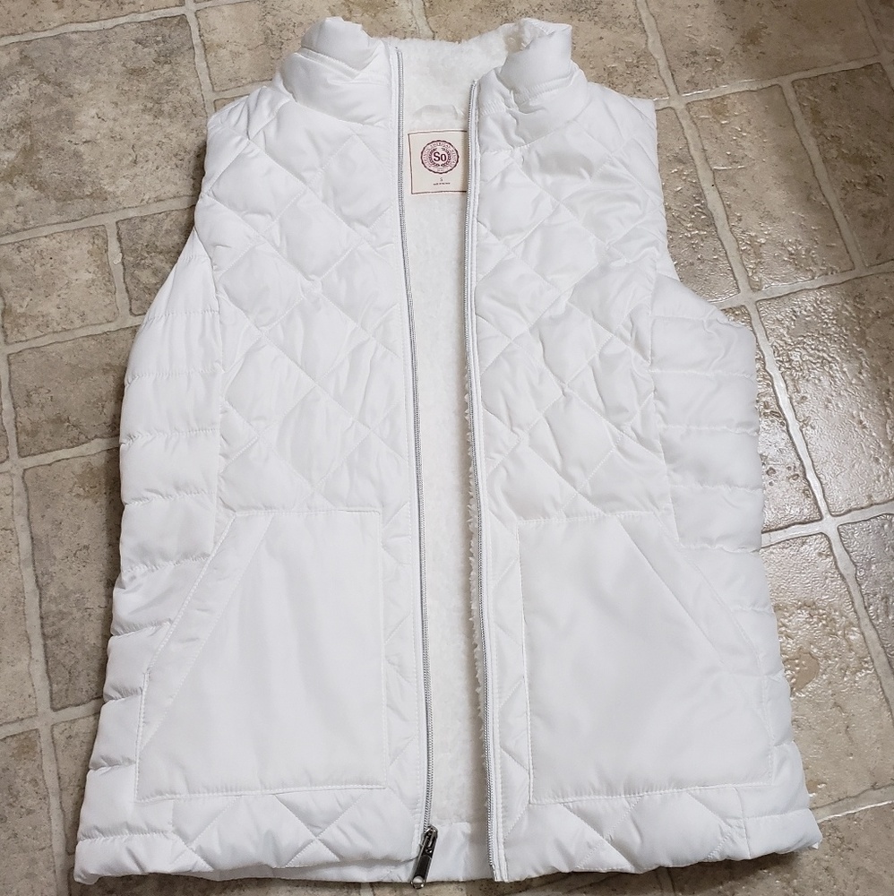 White Puffer Vest